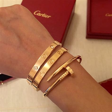 cartier inspired bracelet real gold